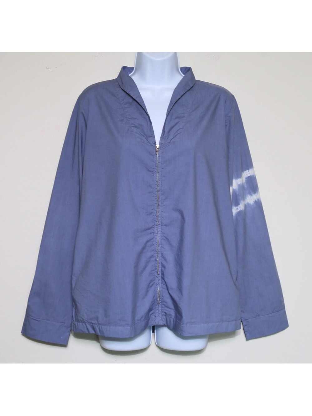 LABO.ART - Blue 100% Cotton Full Zip Lightweight Jacket - Women's Size 3, Large